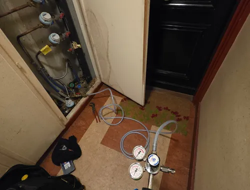 Test de mise en pression sur réseau d'alimentation